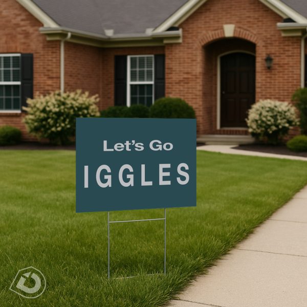 IGGLES Lawn Sign - Midnight Green