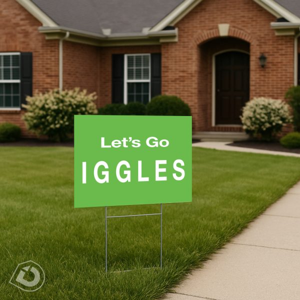 IGGLES Lawn Sign - Vintage Green